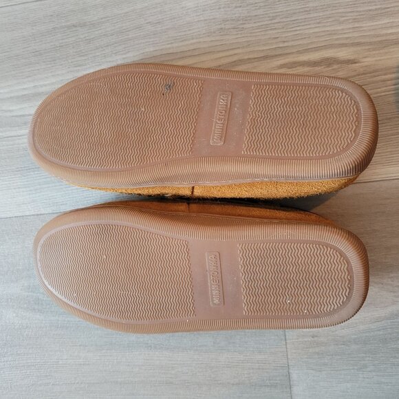 Minnetonka Womens Suede Moccasin Slippers Size 9 - Picture 4 of 6